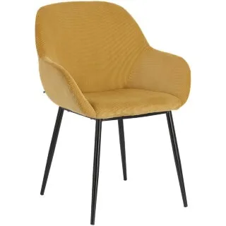 Стул Konna горчичный вельвет