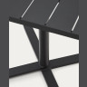 Складной уличный стол Torreta из алюминия с черной отделкой 70 x 70 см
