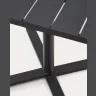Складной уличный стол Torreta из алюминия с черной отделкой 70 x 70 см