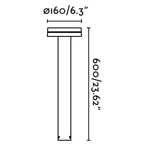 ESPOT 600 Ландшафтный светильник темно-серый 9W 2200-2700-3200-4000K