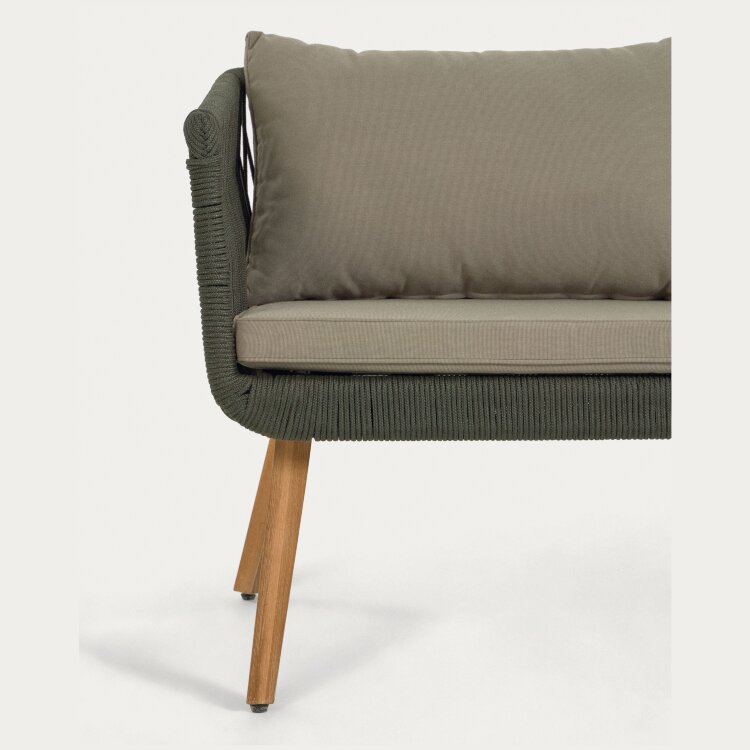 Комплект Inti с 2-местным диваном и 2 креслами зеленого цвета