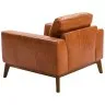 Кресло из кожи KF1016-1P /5036 светло-коричневое