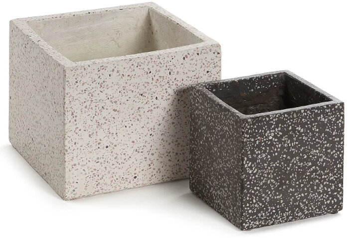 Набор квадратных кашпо Bransc