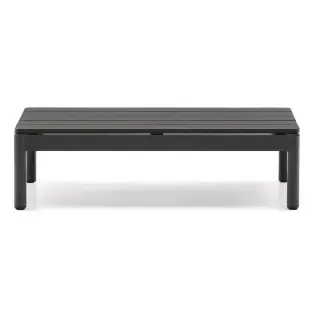 Журнальный столик Sorells из серого алюминия 57 x 91 см