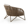Веревочное кресло Branzie коричневое