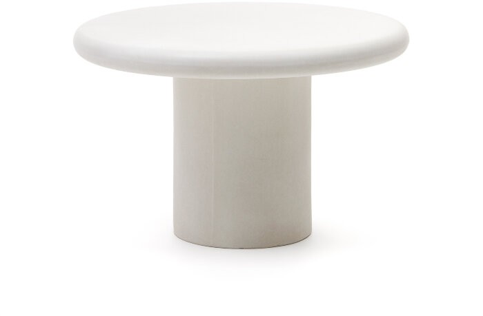 Круглый стол Addaia из белого цемента Ø120 см