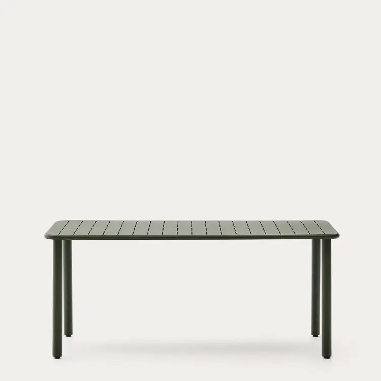 Уличный стол Brai из оцинкованной стали зелёного цвета 180 x 90 см