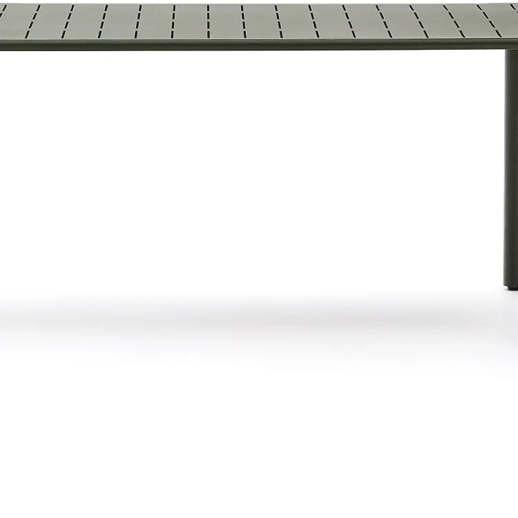 Уличный стол Brai из оцинкованной стали зелёного цвета 180 x 90 см