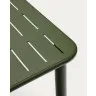 Уличный стол Brai из оцинкованной стали зелёного цвета 180 x 90 см