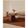 Журнальный столик Wilshire из стекла и стали терракотовый Ø80cm