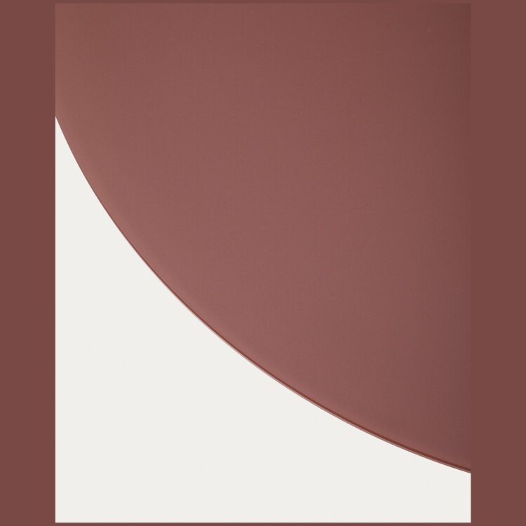 Журнальный столик Wilshire из стекла и стали терракотовый Ø80cm