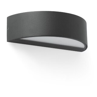 Уличное бра Oval черное