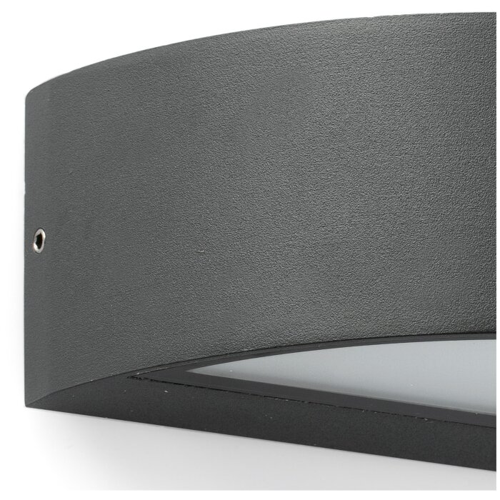 Уличное бра Oval черное