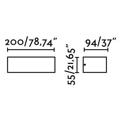 Уличное бра Oval черное