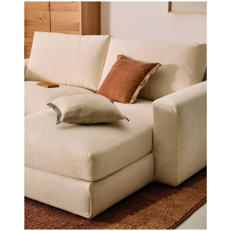 Alea 3-местный модульный диван с правым шезлонгом и съемным чехлом 220 см