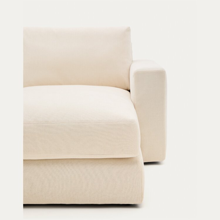 Alea 3-местный модульный диван с правым шезлонгом и съемным чехлом 220 см