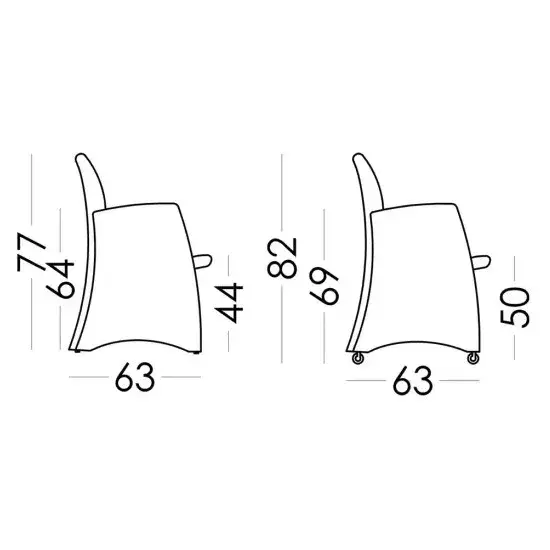 Кресло Tomy на колесиках