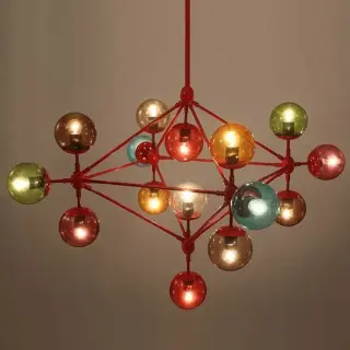 Люстра Modo Chandelier 21 Globes Color