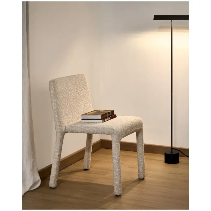 Штабелируемый стул Loria из бежевого шенилла