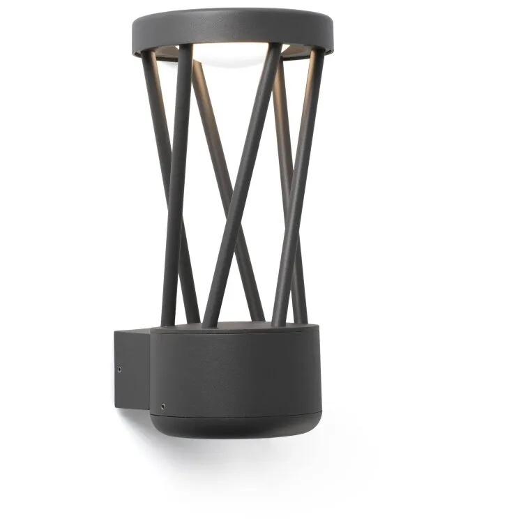 Уличное бра Twist темно-серое