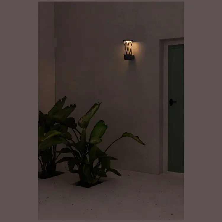 Уличное бра Twist темно-серое