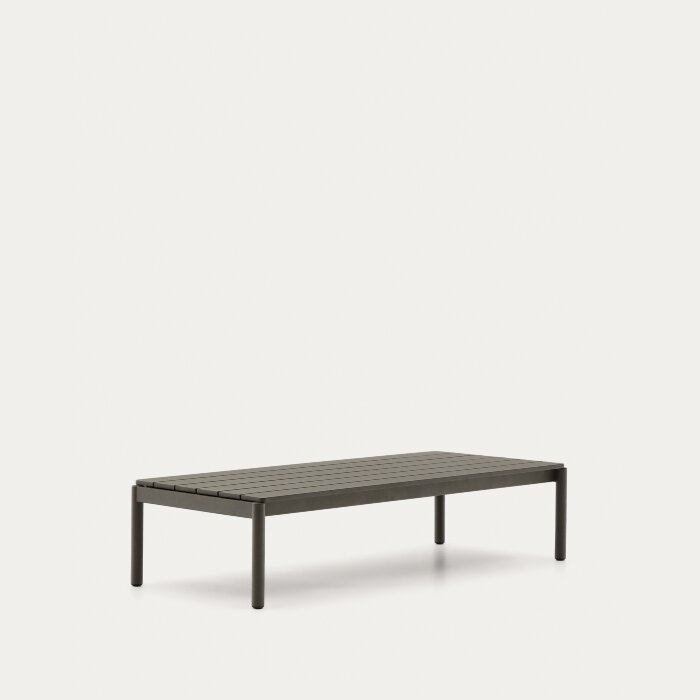 Журнальный столик Sorells из зеленого алюминия 63 x 149 см