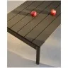 Журнальный столик Sorells из зеленого алюминия 63 x 149 см