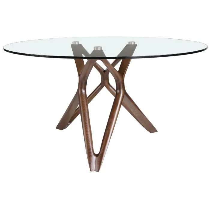 Круглый обеденный стол 1108/DT802 Ø140 из закаленного стекла