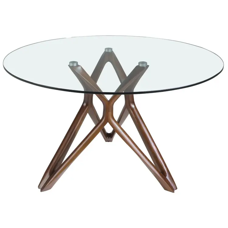 Круглый обеденный стол 1108/DT802 Ø140 из закаленного стекла