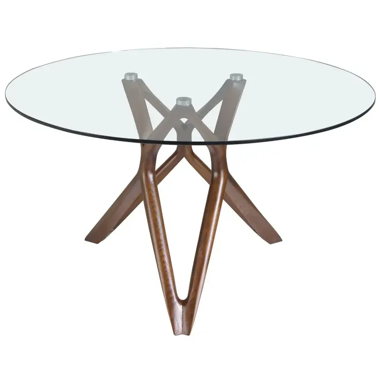 Круглый обеденный стол 1108/DT802 Ø140 из закаленного стекла