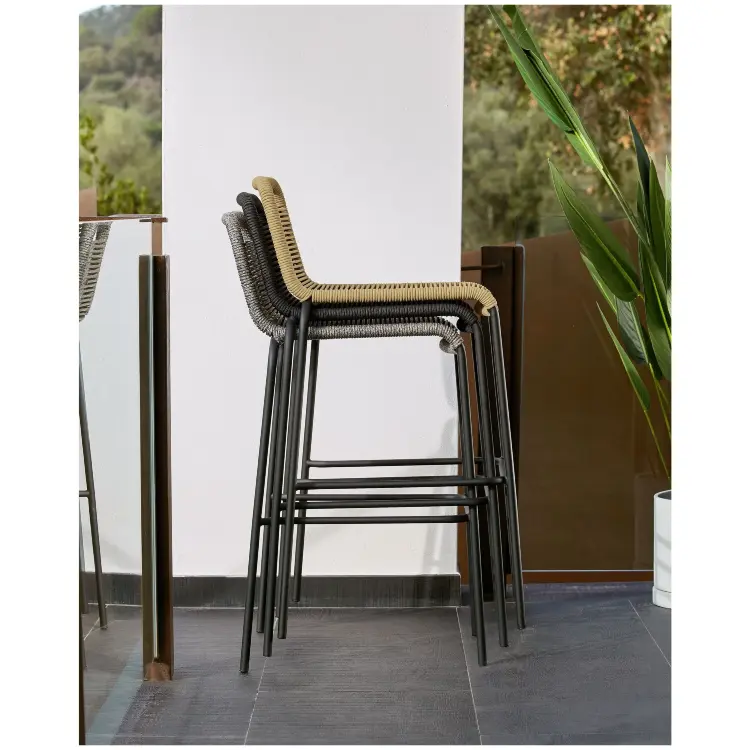 Полубарный стул Glenville 62 см бежевый