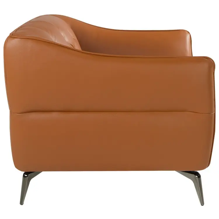 Кресло 5098/KF150-1P с кожаной обивкой капитоне