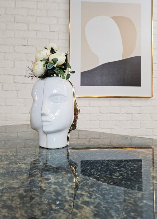 Ваза Gold face vase
