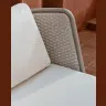 Уличное кресло Sedalis из алюминия и серо-коричневой веревки
