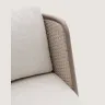 Уличное кресло Sedalis из алюминия и серо-коричневой веревки