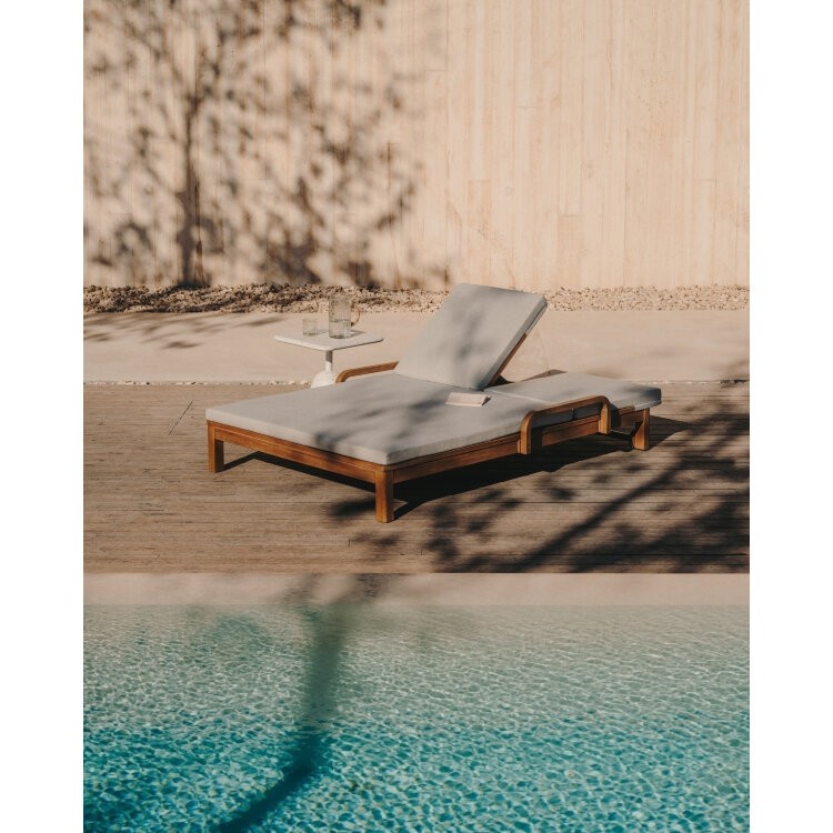 Двойной шезлонг Sonsaura из массива эвкалипта