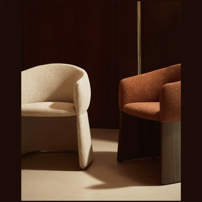 Стул Bosca из бежевой синели