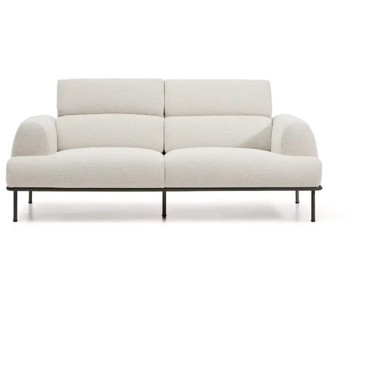 3-местный диван Aurum цвета экрю с откидывающимся подголовником