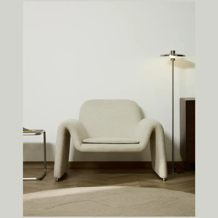 Кресло Melvia из бежевого шенилла