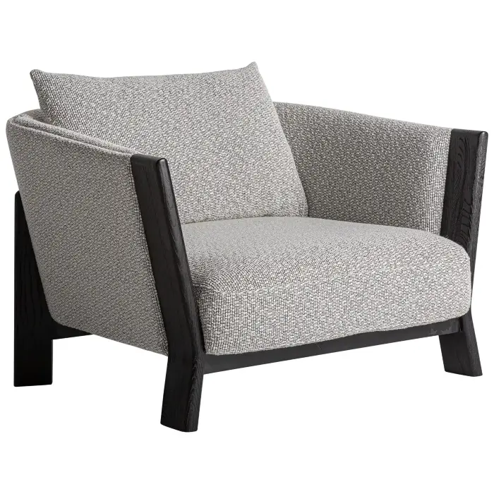 Кресло большое Nara серое