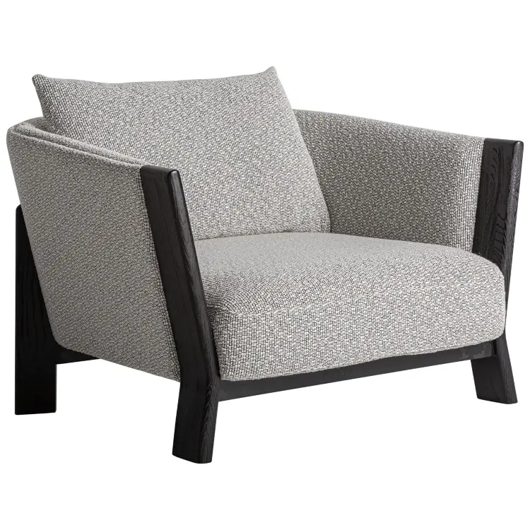 Кресло большое Nara серое