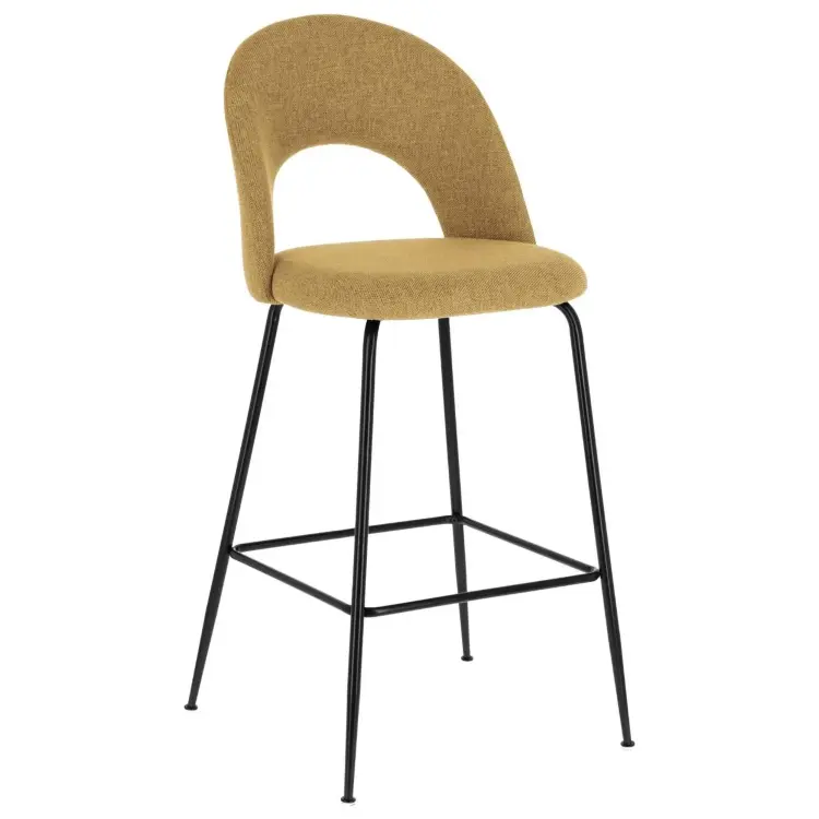 Полубарный стул Mahalia горчично-желтый