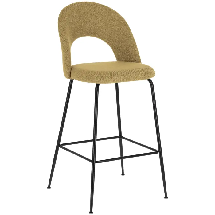 Полубарный стул Mahalia горчично-желтый