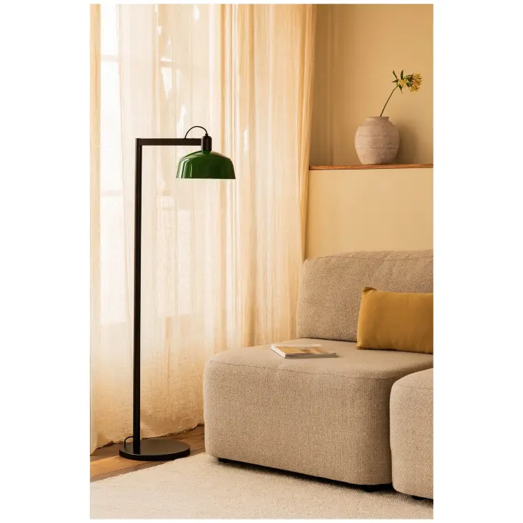 Торшер TATAWIN с абажуром зеленый металл 1xE27