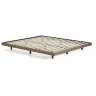 Основание кровати Norlen из орехового шпона с темной отделкой для матраса размером 160 x 200 см