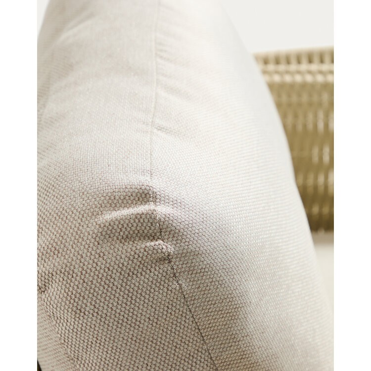 Уличное кресло Alipa из акации и веревки цвета экрю